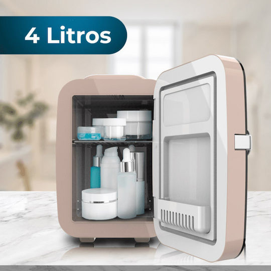 Cecotec Rio Ψυγείο Καλλυντικών 4lt με Λειτουργία Θέρμανσης Μπεζ