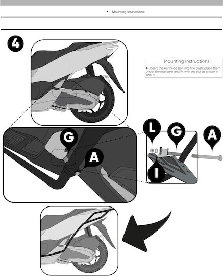 GP Kompozit Protective Grill for Honda PCX 125