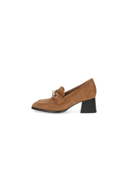 Caprice Suede Pantofi cu toc Tabac maro