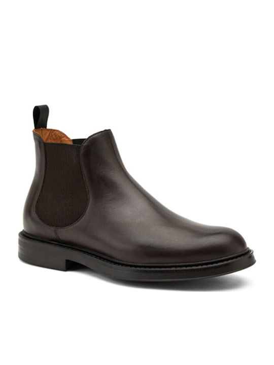 Leder Braun Chelsea Stiefeletten