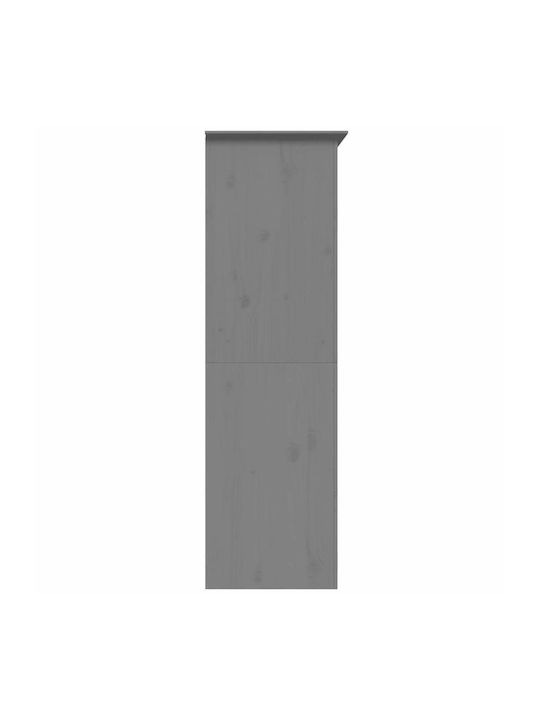 Двойна врата Гардероб Сив 101x52x176.5см