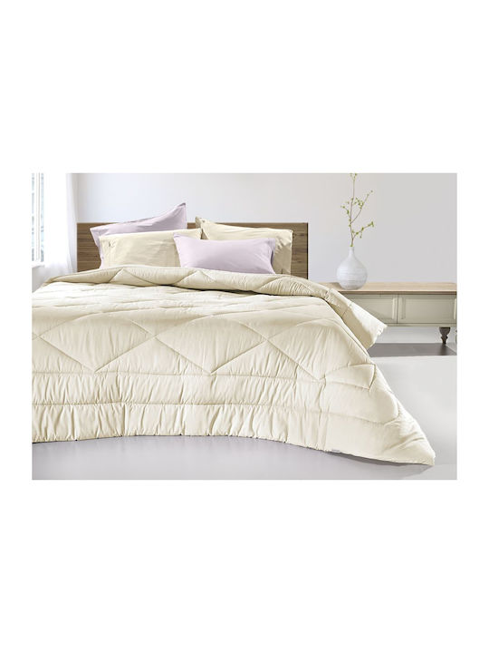 Guy Laroche Quilt Queen 220x240cm Prime Violet & Ivory