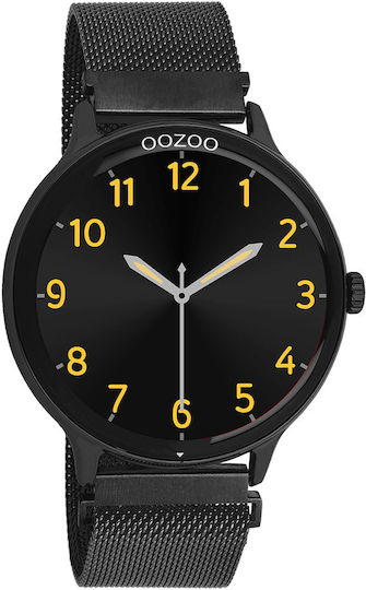 Oozoo Q00139 45mm Smartwatch με Παλμογράφο (Μαύρο)