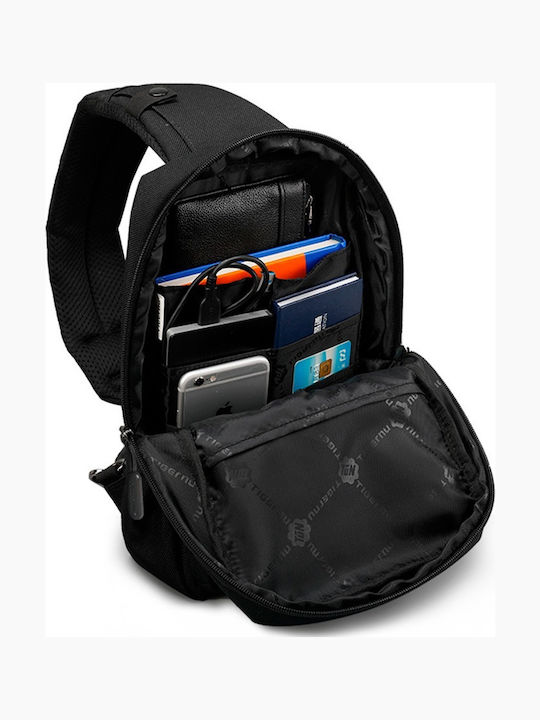 Herrentasche Schulter / Crossbody Schwarz