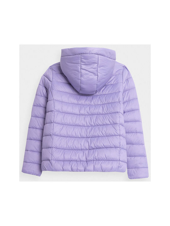 4F Casual Jacket Purple with Ηood