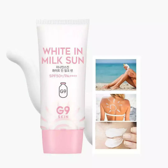 G9 Skin White In Milk Sun Plus Sunscreen Cream Face SPF50 40ml