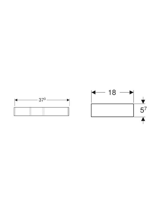 Geberit Συρτάρι από Μοριοσανίδα 37x18x5.7cm 501.156.00.1 Geberit Συρτάρι από Μοριοσανίδα 37x18x5.7cm 501.156.00.1