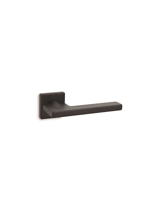 Convex Lever Middle Door with Rosette Right 2165ROY-R-S05S05 with Rosette Black Checkmate