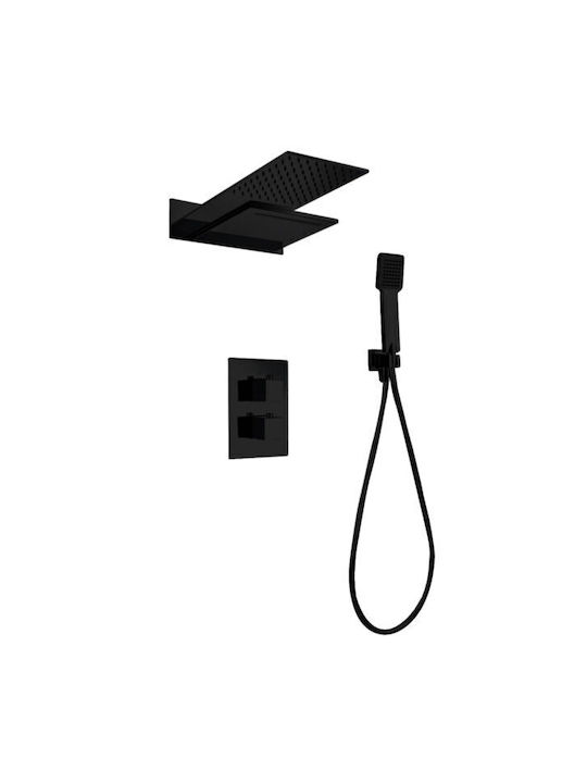 Excel Built-in Faucet Mixer for Shower Black