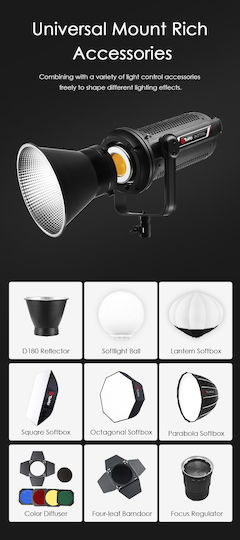 Tolifo Video Ziua 2700 - 6500K 670W cu Luminozitate LUX 110500 Lux