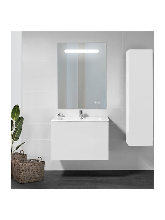 Ebir Iluminacion Bathroom Mirror Led Touch with Bluetooth with Shelf 60x80cm