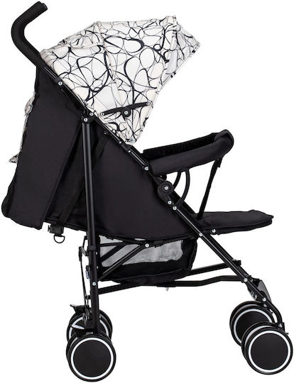 FreeOn Simple Umbrella Stroller Suitable from 6+ Months Black & White Circles 6.4kg