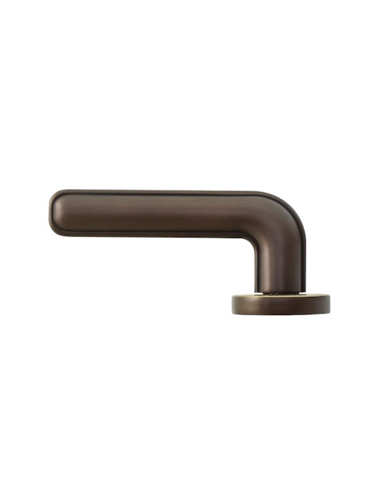 Convex Middle Door Rosette 2415 Pair Brown