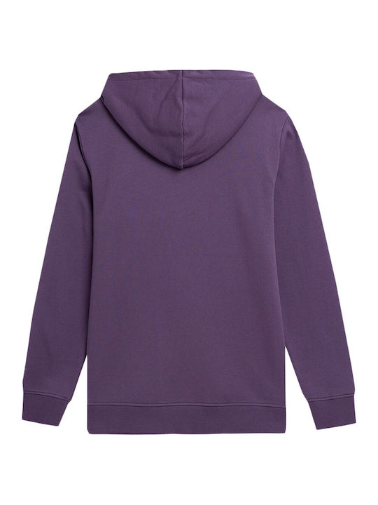 4F Men's Sweatshirt with Hood Purple