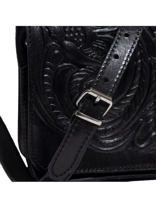 -leather Leather Women's Bag Shoulder Black