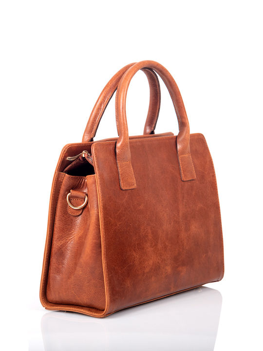 -leather Leather Women's Bag Tote Handbag Tabac Brown