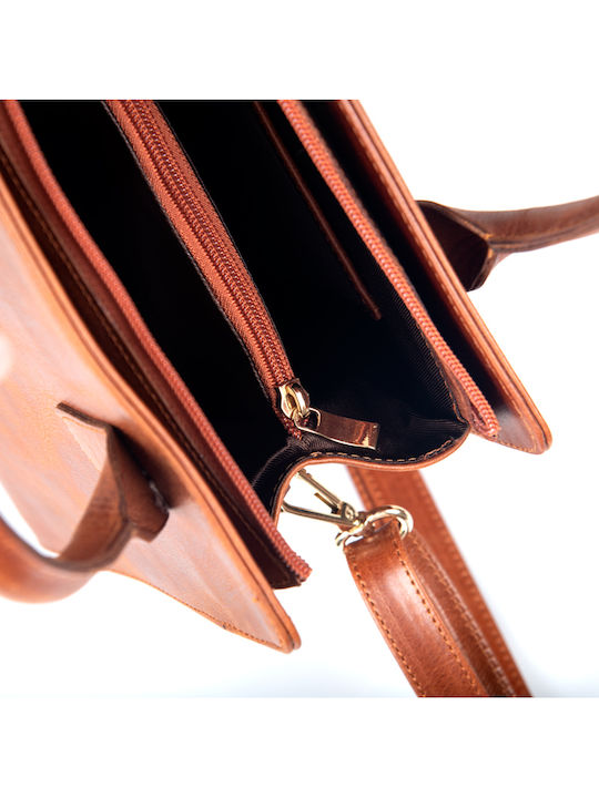 -leather Leather Women's Bag Tote Handbag Tabac Brown