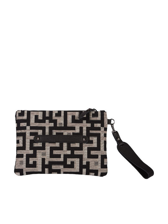 Ames Kleos Multi Mino Large Beige Women's Bag Clutch