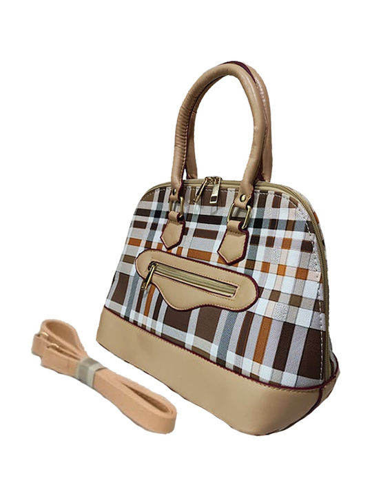 Gift-Me Καρό Women's Bag Hand Multicolour