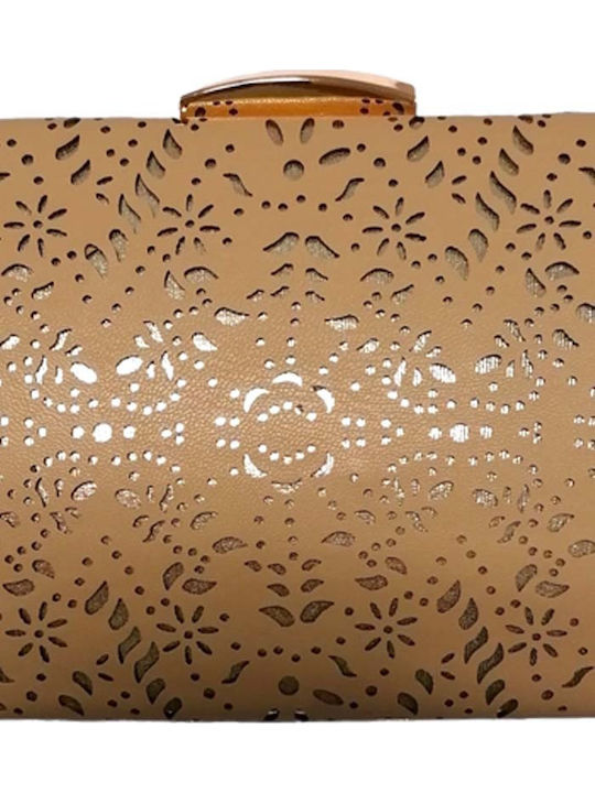 Lazer Cut Geantă de damă De mână Bej