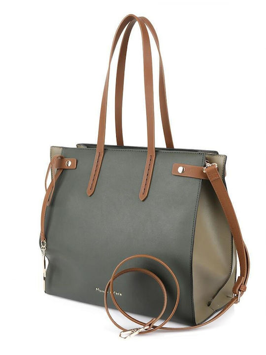 Manila Grace Damen Tasche Schulter Khaki