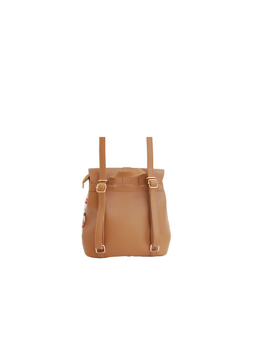 Vamore Damen Tasche Rucksack Tabac Braun