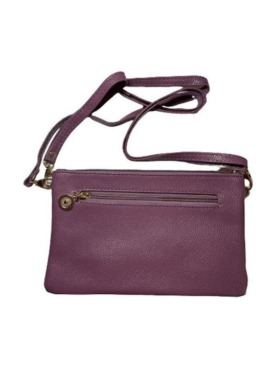 Schulter-Hand Damentasche Rucksack Lila