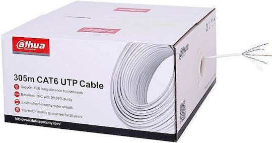 Dahua U/UTP Cat.6 (Gigabit) Network Cable Ethernet Without Connectors 305m Gray