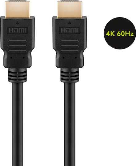Goobay HDMI 2.0 Premium High Speed 4K 60Hz HDR Cable HDMI Male - HDMI Male 7.5m Black