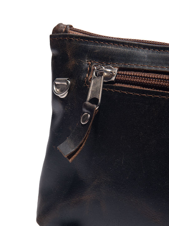 -women's Leather Women's Clutch Brown