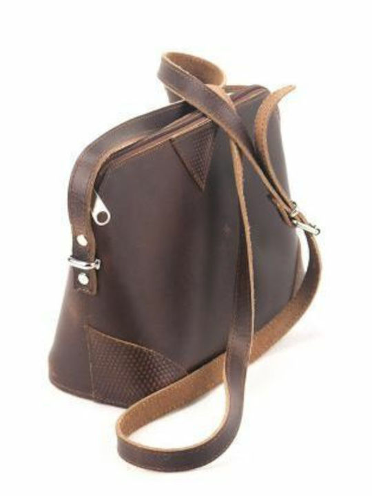 Kouros Leder Damen Tasche Crossbody Braun