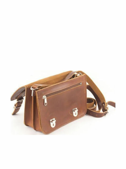 By -leather Leather Women's Bag Handbag Tabac Brown