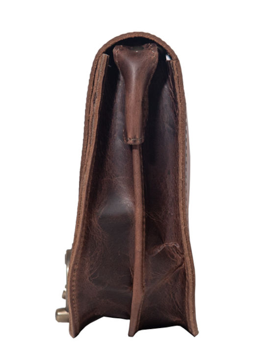 Leather Women's Bag Crossbody Brown