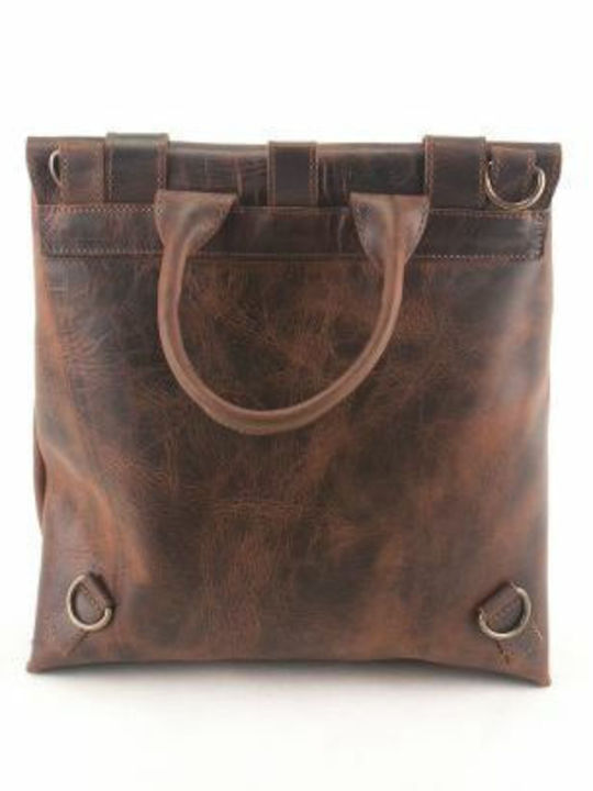 Leather Women's Bag Backpack Brown