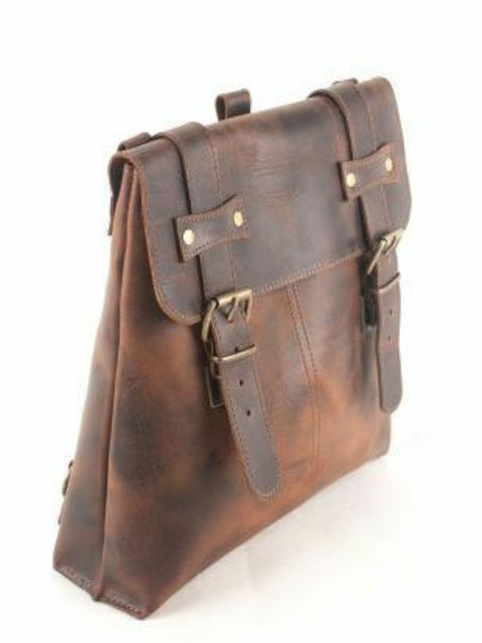 Leather Women's Bag Backpack Brown
