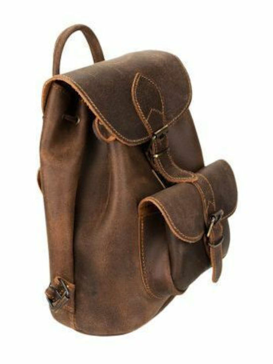 Model 142 Leder Damentasche Rucksack Braun