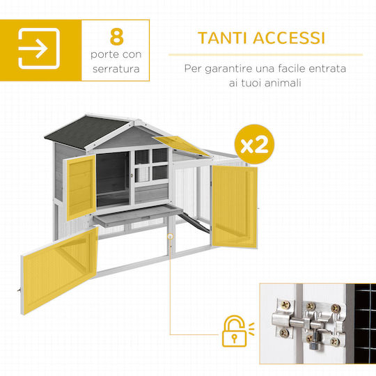Pawhut Αξεσουάρ για Κλουβιά για Hase 2 D51-301V02GY