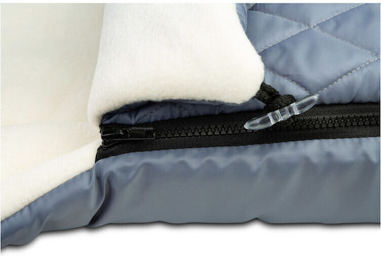 Sensillo Polar Universal Husa Pentru Cărucior Impermeabilă Gri Cu Căptușeală Fleece 95x40cm