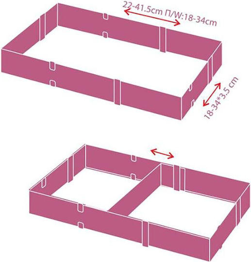 Adjustable Metallic Rectangular-Shaped Cake Ring
