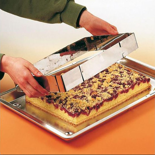 Adjustable Metallic Rectangular-Shaped Cake Ring