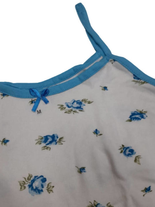 Tres Chic Summer Women's Pyjama Set Light Blue