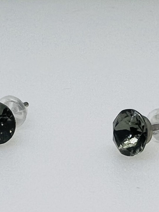 Farma Bijoux 1 Hypoallergenic Kids Earrings Studs with Stones from Silver