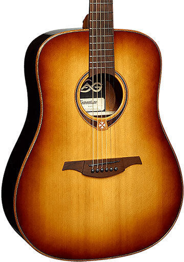 Lag Akustisch Gitarre Tramontane 118 Dreadnought Braun