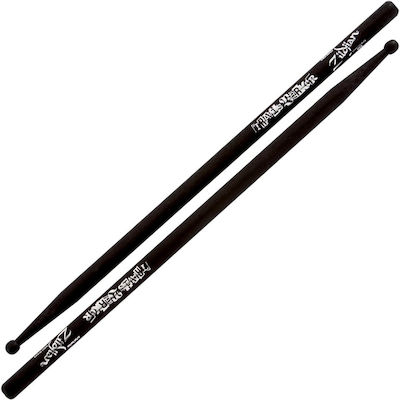 Zildjian Travis Barker Hickory Drumstick Signature with Wooden Ball Head Black