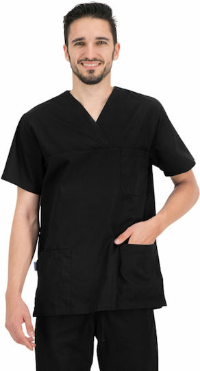 B-Well Angel Unisex Ιατρική Μπλούζα Μαύρη