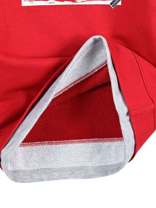 Kids Sweatshirt with Hood Red See World