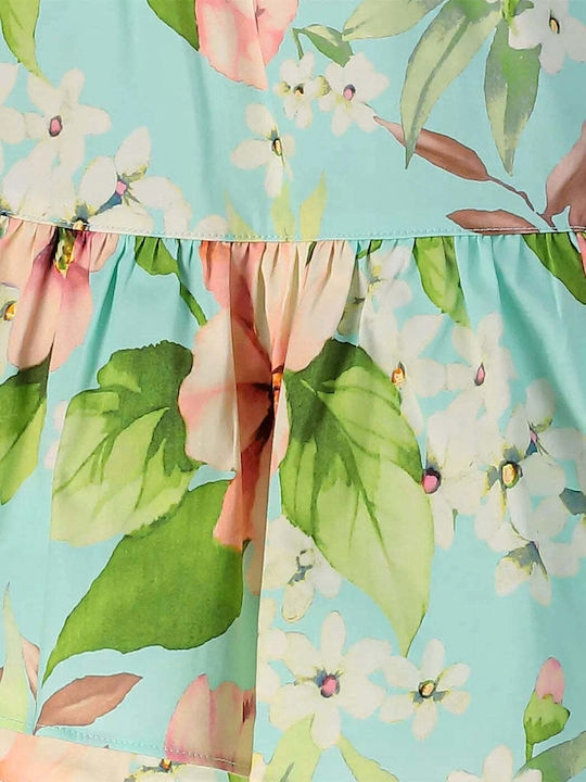 Παιδική Φούστα Floral Πράσινη