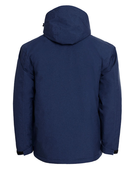 Stenso Work Jacket Cold with Detachable Hood Navy Blue