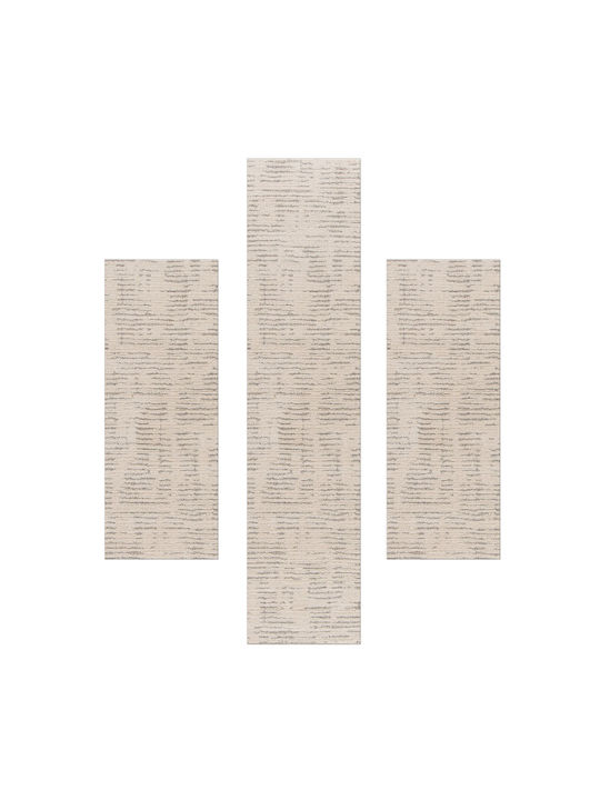 Decostar Loom-s 50745-657 Σετ Μοντέρνα Χαλιά Κρεβατοκάμαρας Μπεζ 50745-657 3τμχ