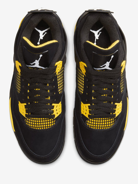 Air  4 Retro Boots Black / Tour Yellow